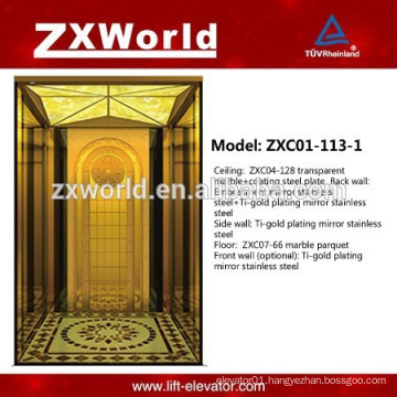 High quality Golden Design Passenger Elevator lift